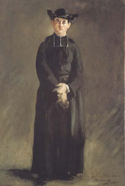 Edouard Manet Portrait de l'abbe Hurel (mk40) Sweden oil painting art